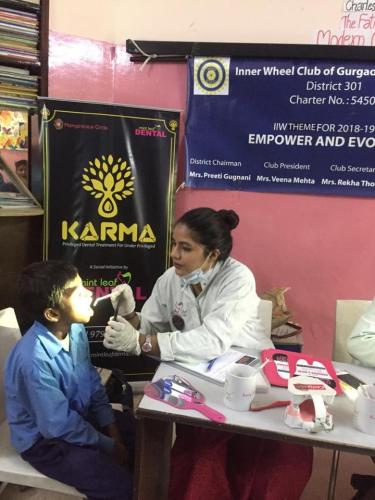 Dental Camp Organised By Inner Wheel And Mint Leaf